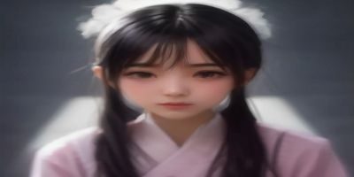 孙尚香与无惨同人漫画双人构图，暖橙与冷蓝色调对比，少女与鬼王的跨界相遇场景，戏剧张力十足