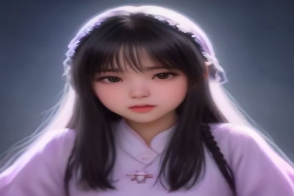孙尚香无惨漫画画风示例，细腻的线条勾勒出少女英雄与白发鬼王的双人场景，暖橙与冷蓝双色调对比强烈，画面构图精致