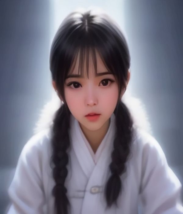 孙尚香无惨漫画跨界同人封绘，王者荣耀孙尚香英姿飒爽与鬼灭之刃无惨冷峻气质形成强烈对比，暖橙色调绘风，二次元手绘质感浓厚